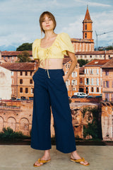 Orlando Pant Navy Washed Cotton