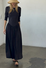 Lisio Black Jersey Dress