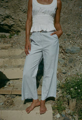 Louisa White Cotton Top