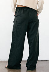 Marceau Black Linen Pant