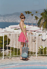 Osa Guava Embroidered Cotton Skirt