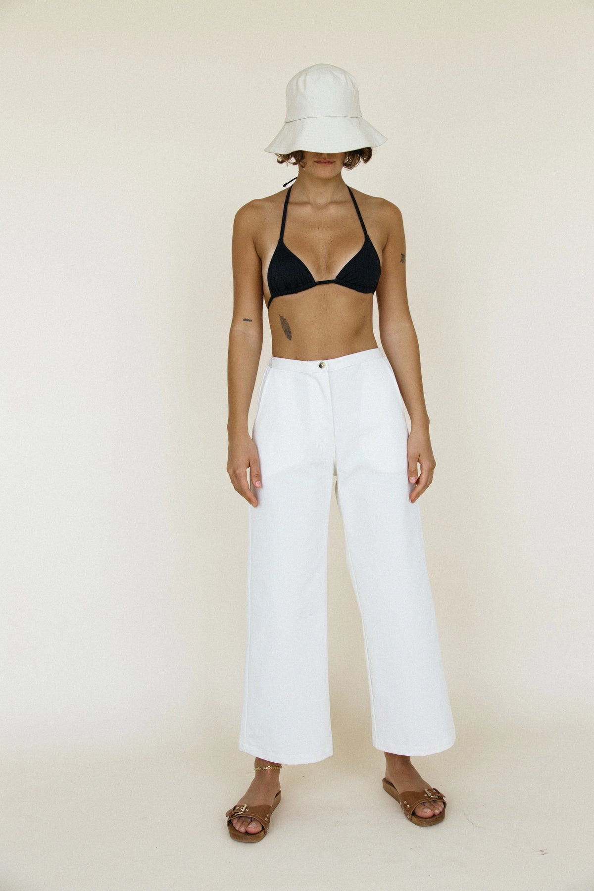 Orlando Pant Sustainable Canvas Ivory