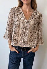 Nita Cherry Blossom Silk Top
