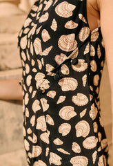 Martina Shell Print Silk Mini Dress